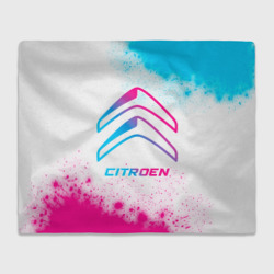 Плед 3D Citroen neon gradient style