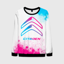 Мужской свитшот 3D Citroen neon gradient style