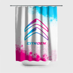 Штора 3D для ванной Citroen neon gradient style