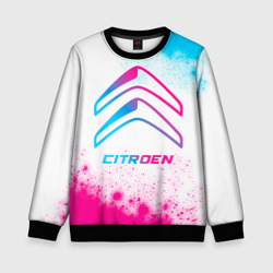 Детский свитшот 3D Citroen neon gradient style