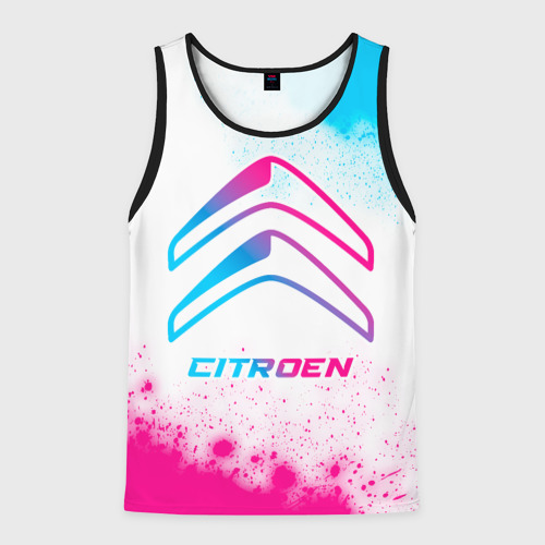 Мужская майка 3D Citroen neon gradient style, цвет 3D печать