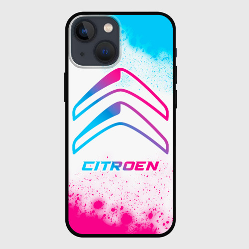 Чехол для iPhone 13 mini Citroen neon gradient style