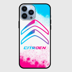 Чехол для iPhone 13 Pro Max Citroen neon gradient style