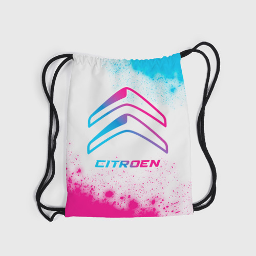 Рюкзак-мешок 3D Citroen neon gradient style - фото 6