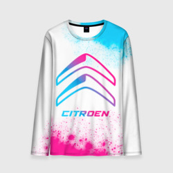 Мужской лонгслив 3D Citroen neon gradient style