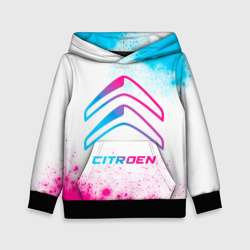 Детская толстовка 3D Citroen neon gradient style