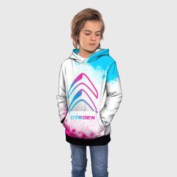 Детская толстовка 3D Citroen neon gradient style - фото 2