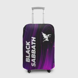 Чехол для чемодана 3D Black Sabbath violet plasma