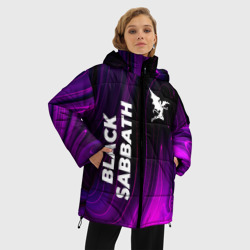 Женская зимняя куртка Oversize Black Sabbath violet plasma - фото 2