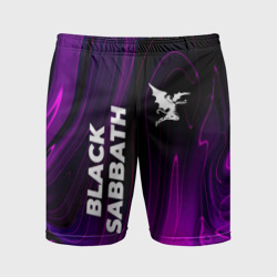 Мужские шорты спортивные Black Sabbath violet plasma