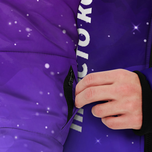 Мужская зимняя куртка 3D с принтом Three Days Grace просто космос, вид сбоку #3