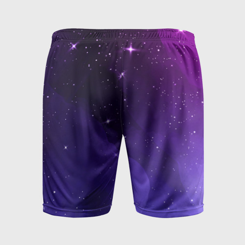 Мужские шорты спортивные с принтом Three Days Grace просто космос, вид сзади #1