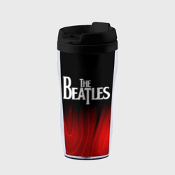 Термокружка-непроливайка The Beatles red plasma