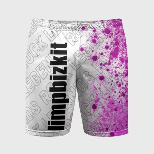 Мужские шорты спортивные Limp Bizkit rock Legends: по-вертикали, цвет 3D печать
