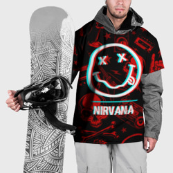 Накидка на куртку 3D Nirvana rock glitch