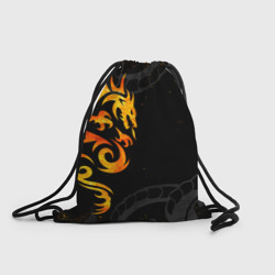 Рюкзак-мешок 3D Пламенный дракон