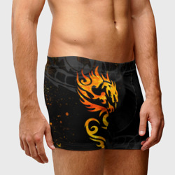 Мужские трусы 3D Пламенный дракон - фото 2