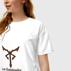 Женская футболка хлопок Oversize Los Iluminados - фото 2