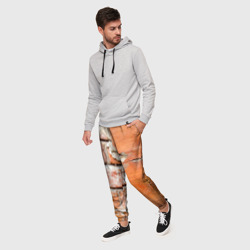 Мужские брюки 3D Кирпичная стена под штукатуркой - фото 2