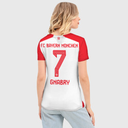 Женская футболка 3D Slim Гнабри Бавария Мюнхен форма 23-24 домашняя - фото 2
