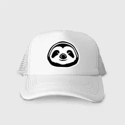 Кепка тракер с сеткой Одинокий ленивец