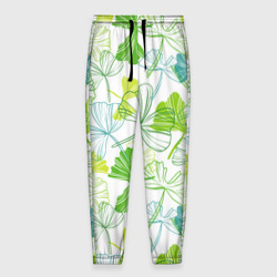 Мужские брюки 3D Зеленая листва
