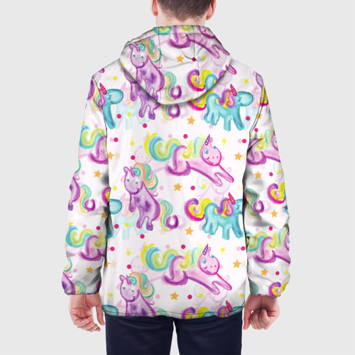 Мужская куртка 3D Красочные единороги, цвет 3D печать - фото 5
