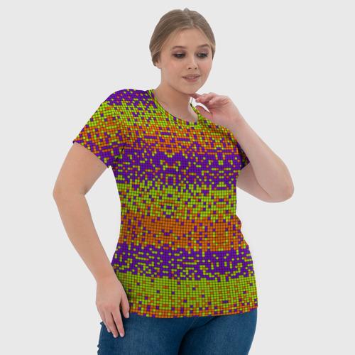 Женская футболка 3D с принтом Magic pixel, фото #4
