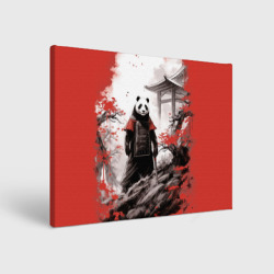 Холст прямоугольный Panda samurai