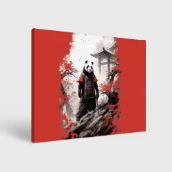 Холст прямоугольный Panda samurai