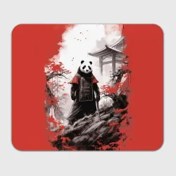 Прямоугольный коврик для мышки Panda samurai