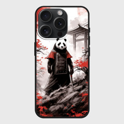 Чехол силиконовый для Apple iPhone 15 Pro матовый Panda samurai