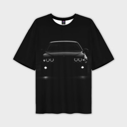 Мужская футболка oversize 3D BMW in the Dark