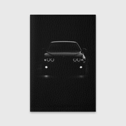 Обложка для паспорта матовая кожа BMW in the Dark