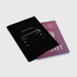 Обложка для паспорта матовая кожа BMW in the Dark - фото 2