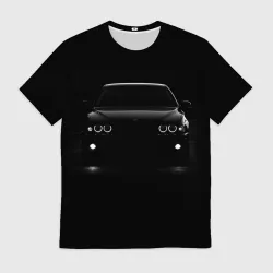 Мужская футболка 3D BMW in the Dark