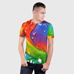 Мужская футболка 3D Slim Палитра цветов - фото 2