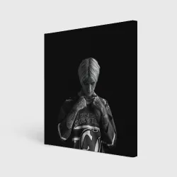 Холст квадратный Lil Peep in the Dark