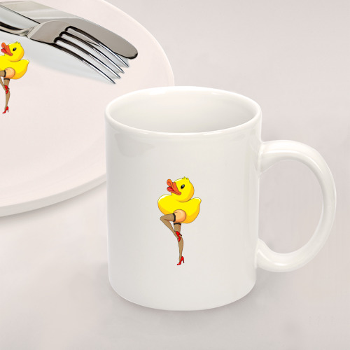 Набор: тарелка + кружка Эротичная утка - фото 2