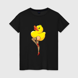 Женская футболка хлопок Эротичная утка