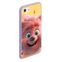 Чехол для iPhone 5/5S матовый Веселый медвежонок - фото 2