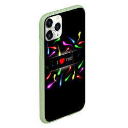 Чехол для iPhone 11 Pro матовый I love you - секс - фото 2