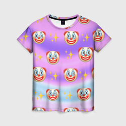 Женская футболка 3D Узор с Клоунами