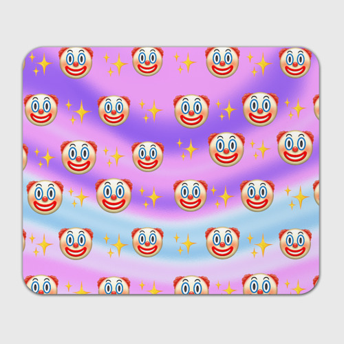 Прямоугольный коврик для мышки Узор с Клоунами