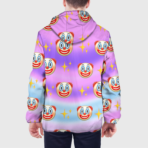 Мужская куртка 3D с принтом Узор с Клоунами, вид сзади #2