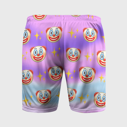 Мужские шорты спортивные Узор с Клоунами, цвет 3D печать - фото 2