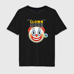 Мужская футболка хлопок Oversize Litterly Clown