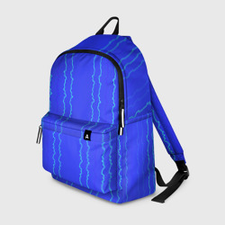 Рюкзак 3D Кривые линии ярко-синий
