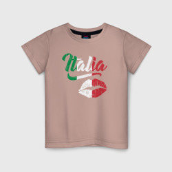 Поцелуй Италии – Детская футболка хлопок с принтом купить со скидкой в -20%