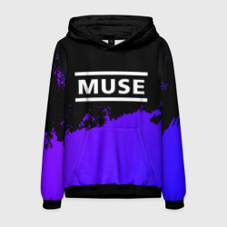 Мужская толстовка 3D Muse purple grunge